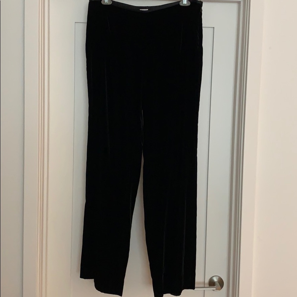 Armani Collezioni Black Velvet Slacks